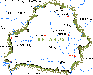 Карта Беларуси