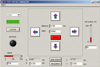 Control software screenshot
