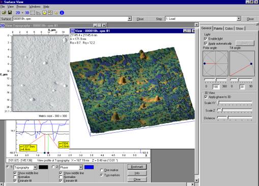 SurfaceView :: software for SPM data processing - screenshot